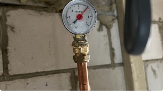 Pressure testing plumbing