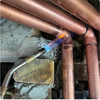Copper joint work